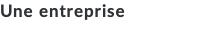Une entreprise
